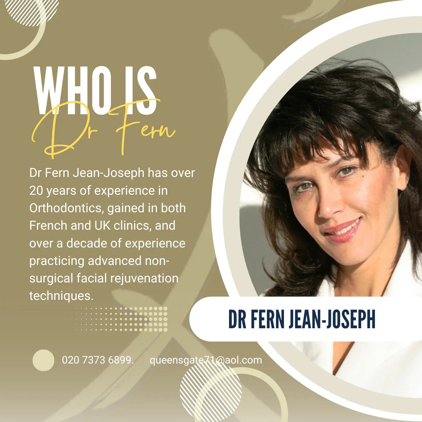 Who is Dr Fern Jean-Joseph Orthodontist